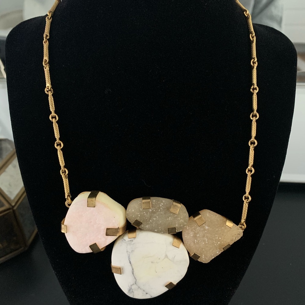 Anthropologie Multicolor Stone Necklace